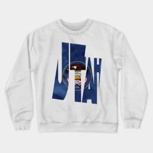 Utah Typo Map Crewneck Sweatshirt